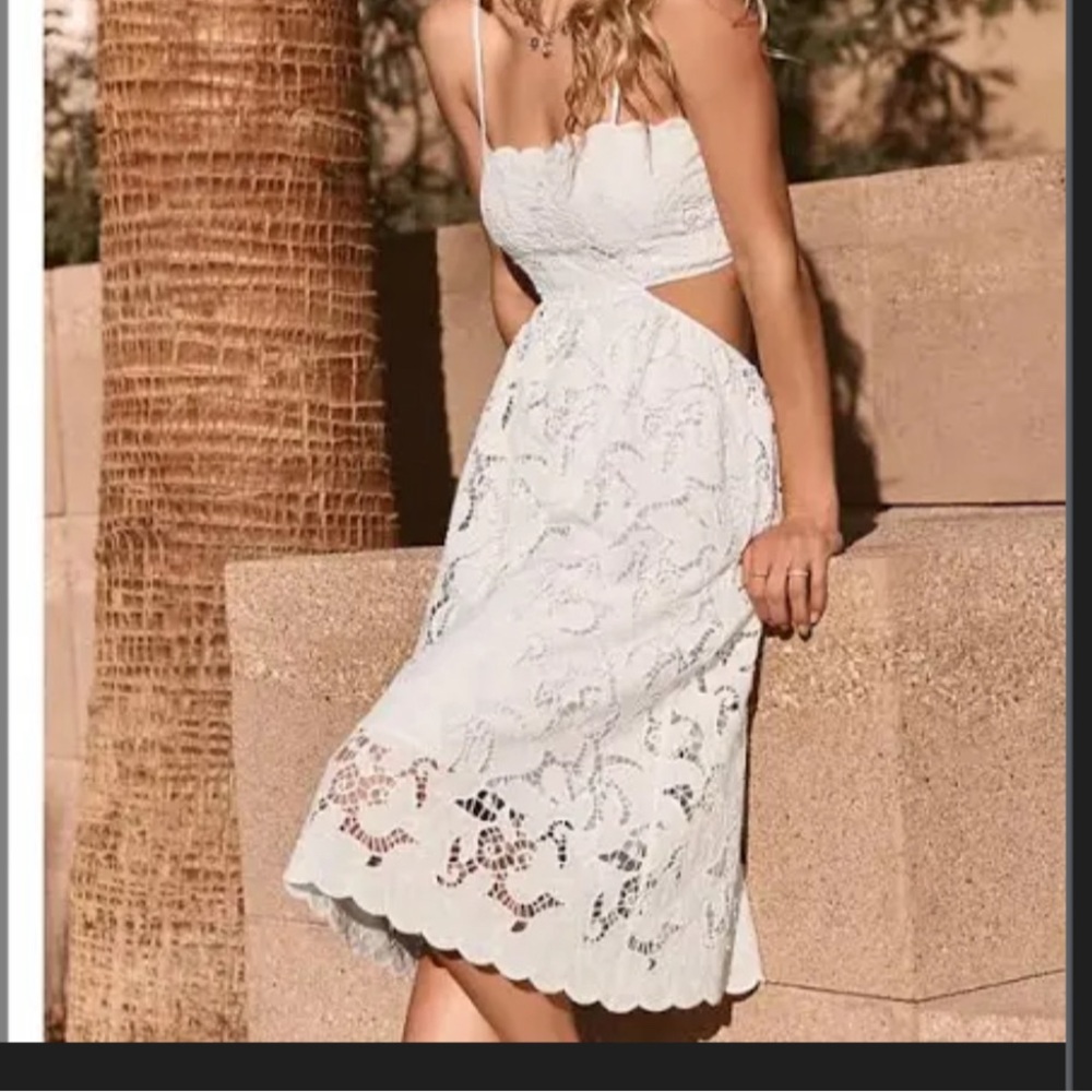 Lace Tie Back Dress- Work once!!